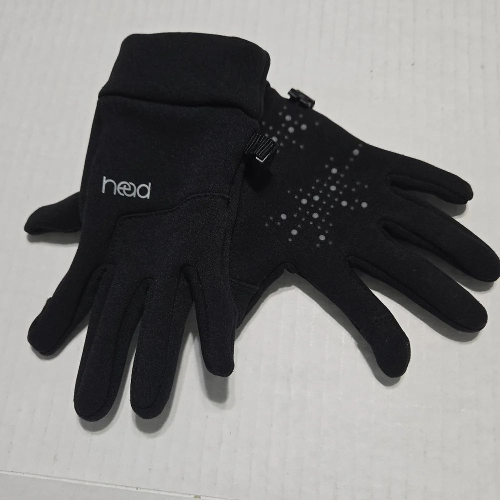 Head Touchscreen Black Winter Snow Gloves kids gloves, S